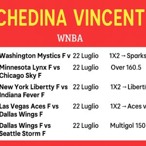 Schedina Vincente – WNBA 22/07/2025