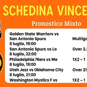 Schedina Vincente – California Classic + 8 luglio 2025