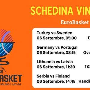 Schedina Vincente – EuroBasket Play Offs 06/09/2025