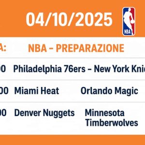 Schedina Vincente – NBA 04/10/2025